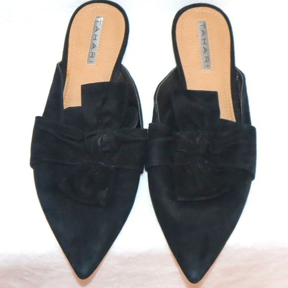 Tahari Shoes - Tahari Poliana Black Closed Toe Pointed Flats Women's Size 7.5